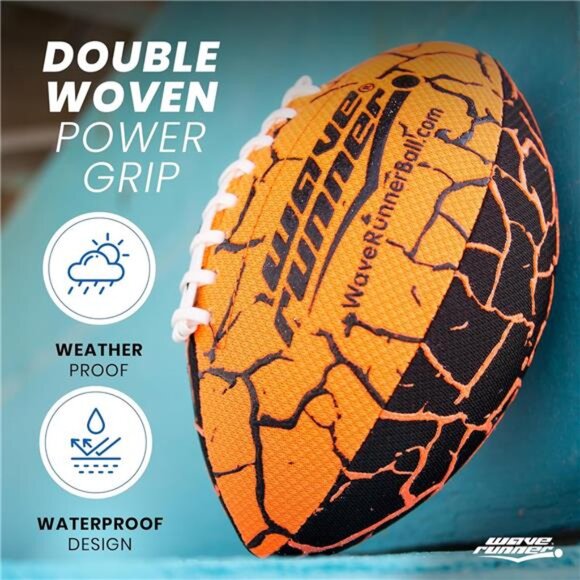 Kids Ball Grip It Football Size 9.25in Water Football,Beach Toys‎ for Boys - Picture 2 of 6